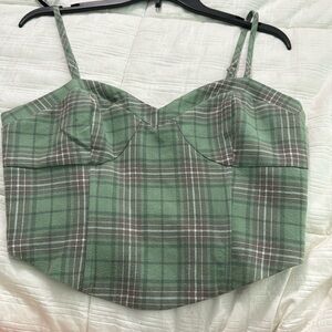 Vintage Plaid Crop